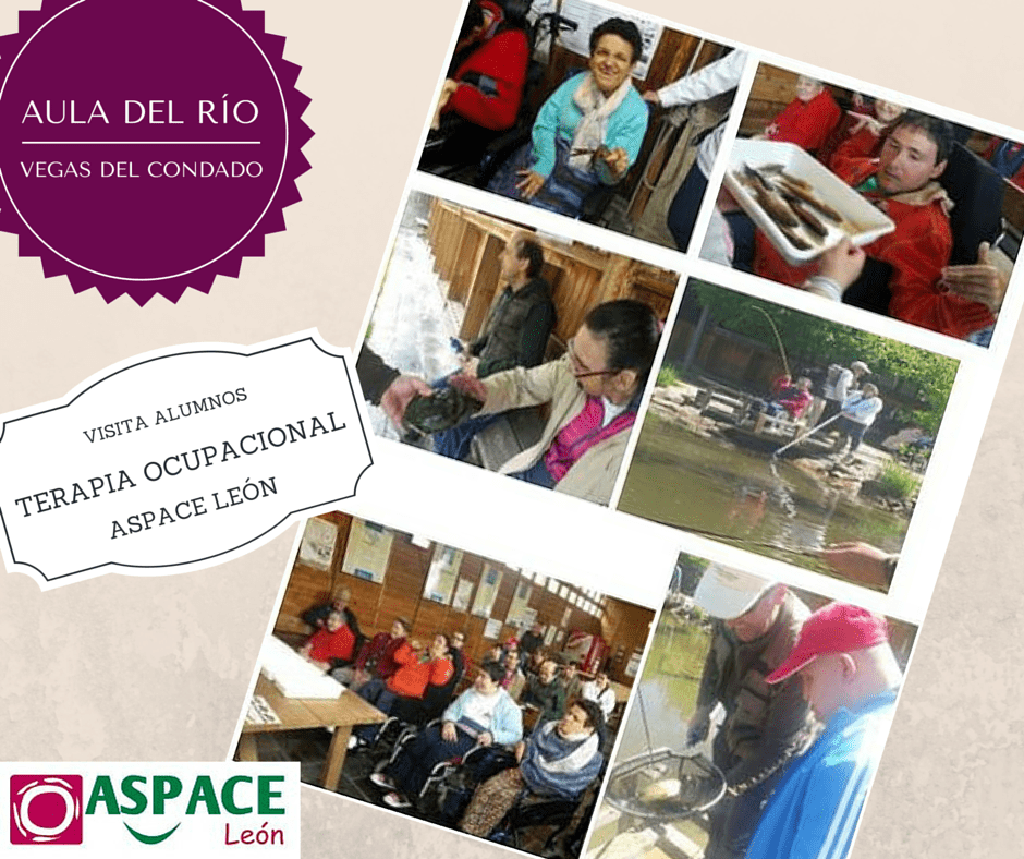 Los alumnos de Terapia Ocupacional visitan el Aula del Río en Vegas del Condado